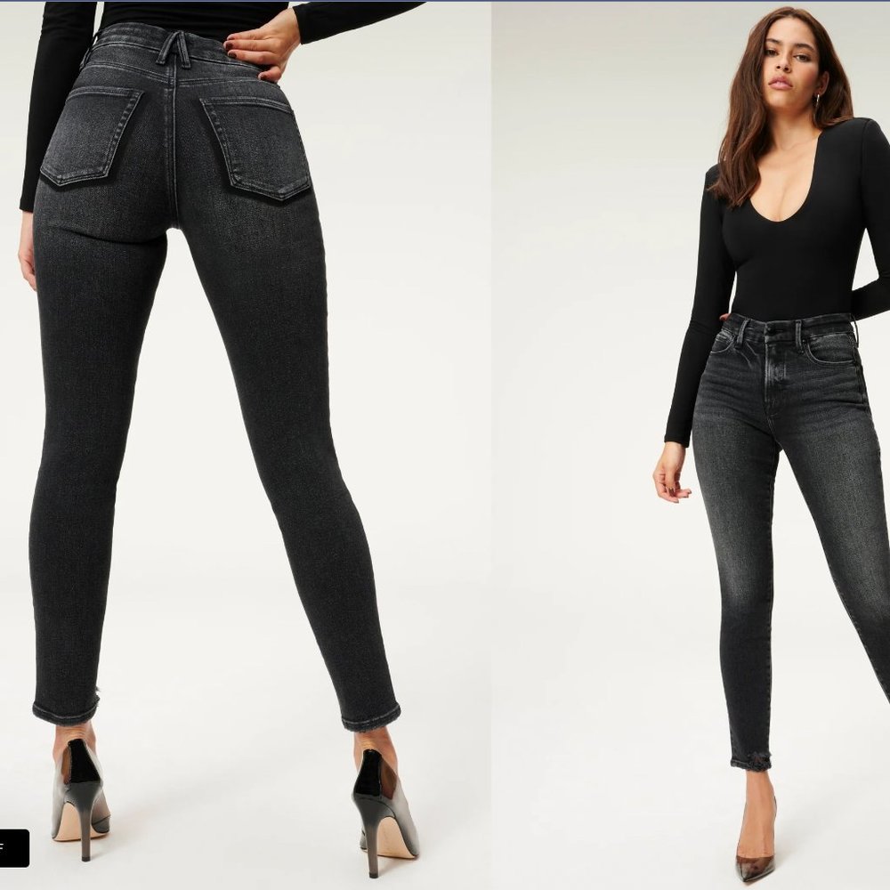 COPY - GOOD AMERICAN NWT  Sz 15 Good Legs Skinny Jeans Black 160